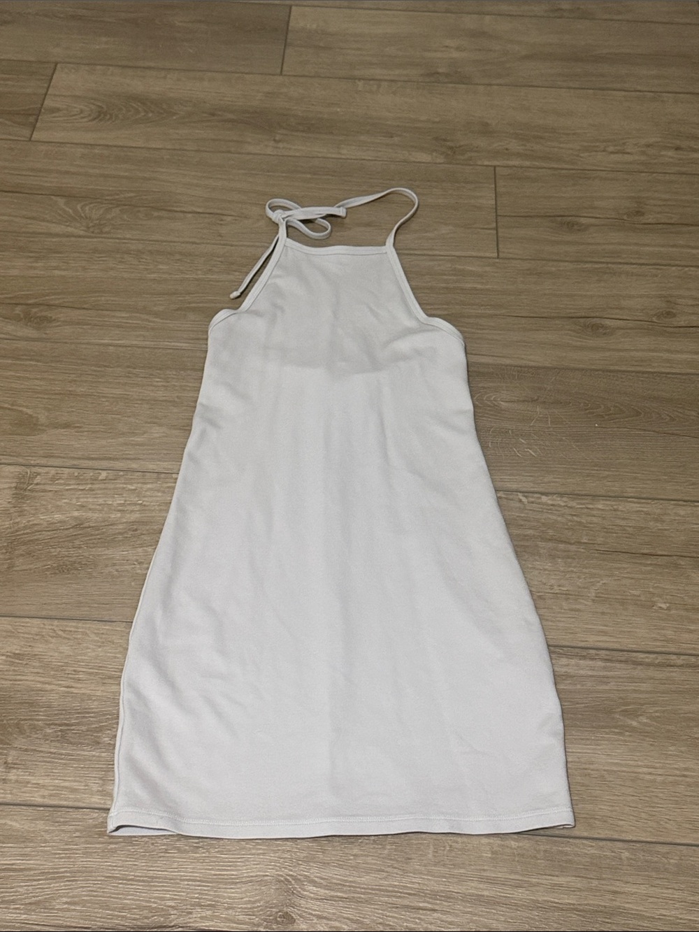 Light grey Halter Mini Dress - Classic Women's Dress